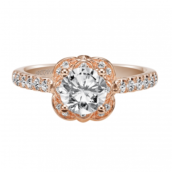 14K Rose Gold Engagement Ring Holtan's Jewelry Winona, MN