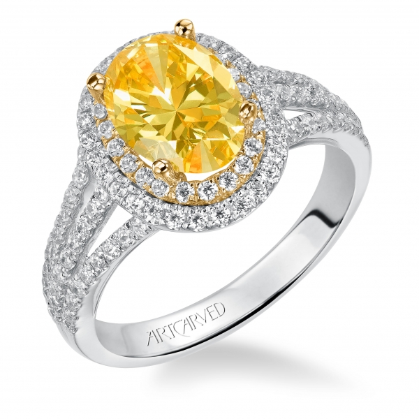 14K White/Yellow Gold Engagement Ring Holtan's Jewelry Winona, MN