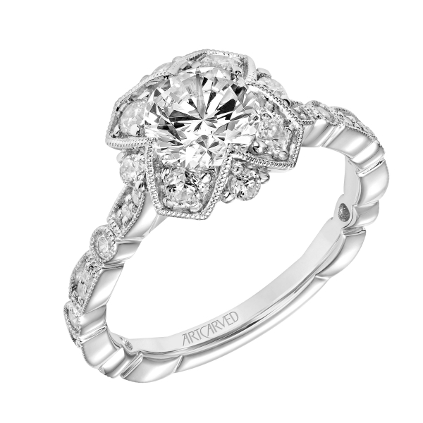 Vintage Inspired Diamond Engagement Ring Holtan's Jewelry Winona, MN