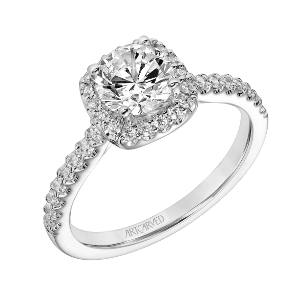 Diamond Halo Engagement Ring Holtan's Jewelry Winona, MN