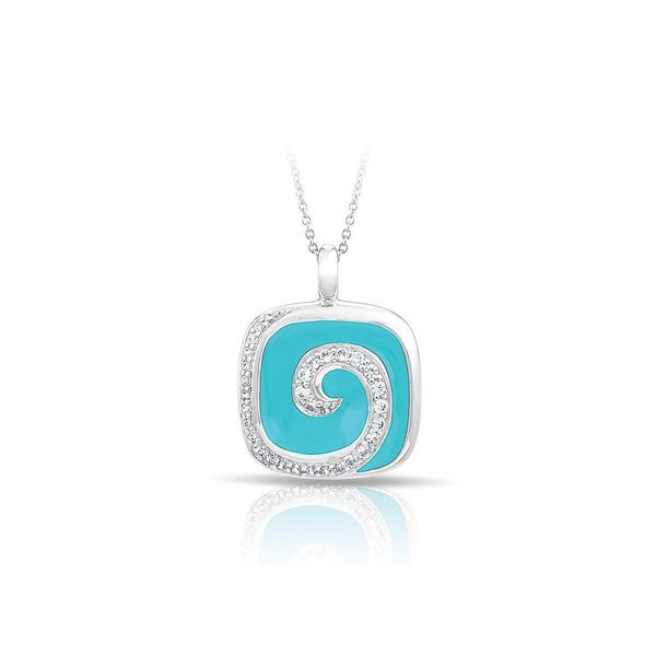 swirl-turquoise-pendant by Belle Etoile