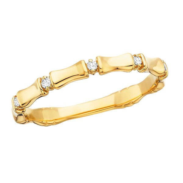 10KY Bamboo Diamond Ring David Mann, Jeweler Geneseo, NY