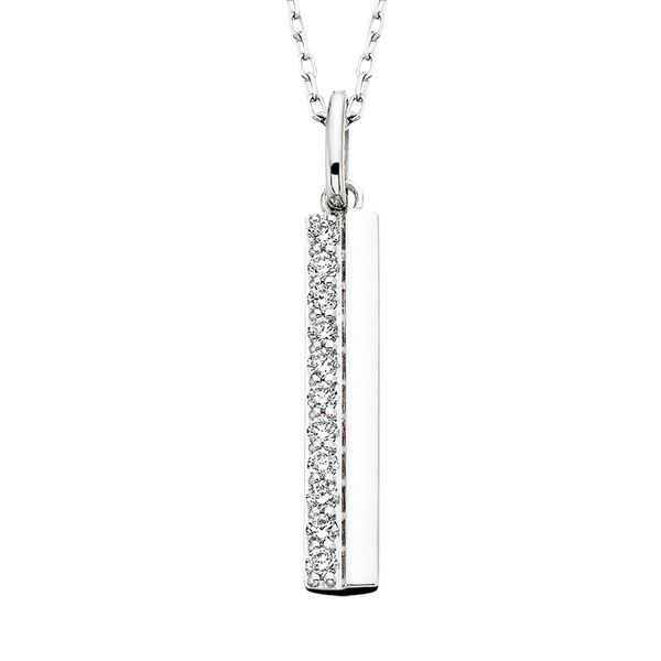 10KW Diamond Bar Necklace David Mann, Jeweler Geneseo, NY