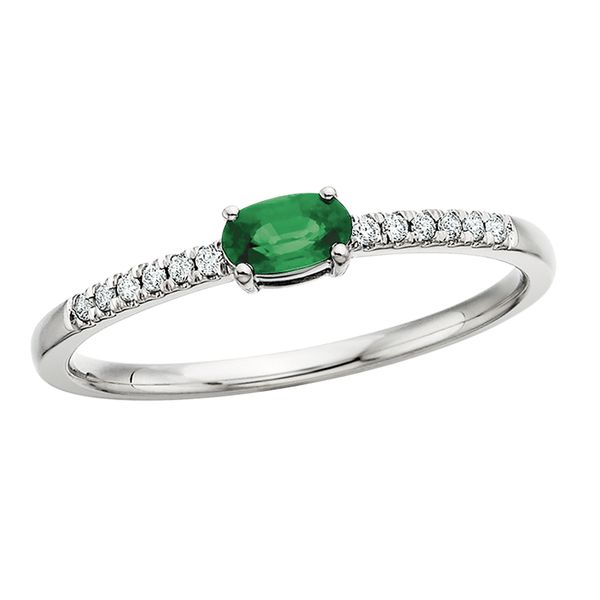 10KW Emerald & Diamond Ring David Mann, Jeweler Geneseo, NY