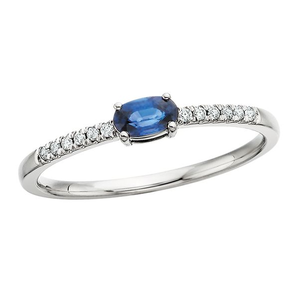 10KW Sapphire & Diamond Ring David Mann, Jeweler Geneseo, NY
