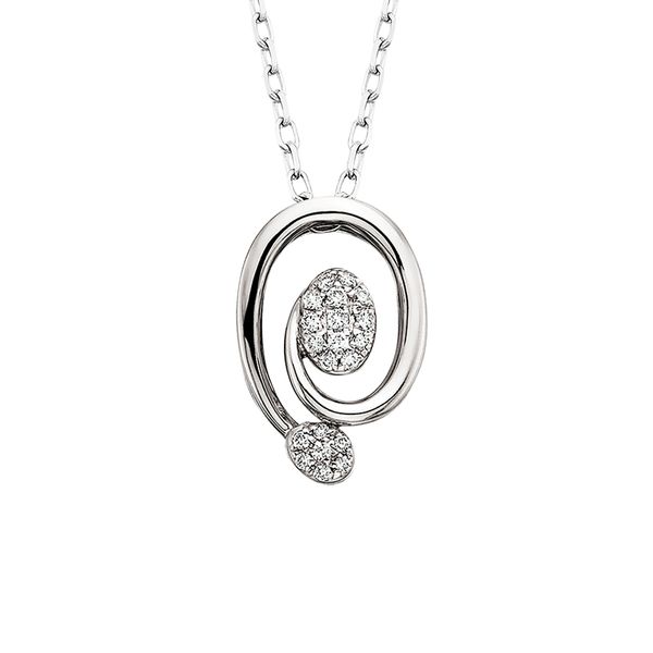 10KW Diamond Swirl Pendant David Mann, Jeweler Geneseo, NY