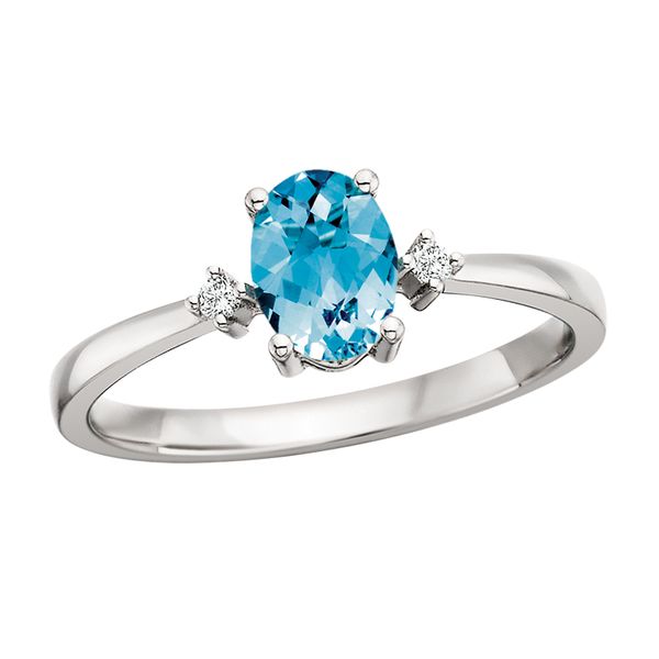  Blue Topaz & Diamond Ring Leitzel's Jewelry Myerstown, PA