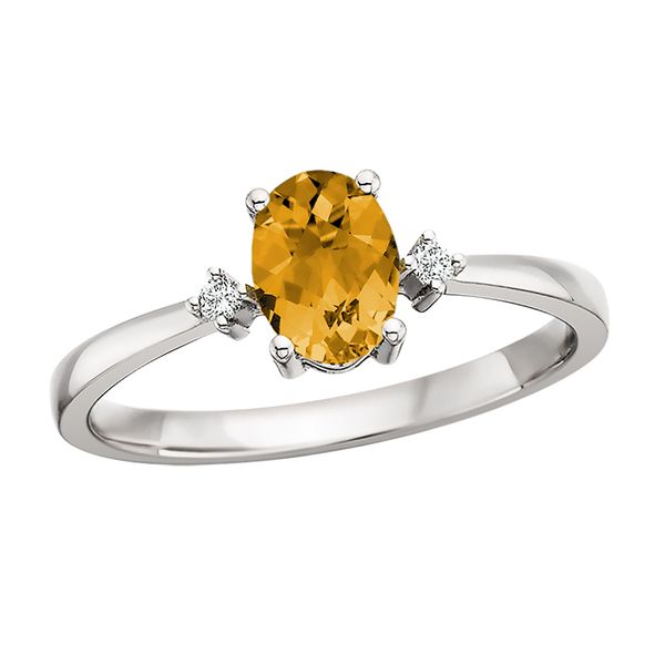 10KW Citrine & Diamond Ring David Mann, Jeweler Geneseo, NY