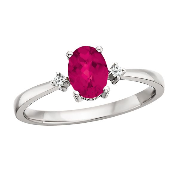 10K Lab Ruby & Diamond Ring David Mann, Jeweler Geneseo, NY