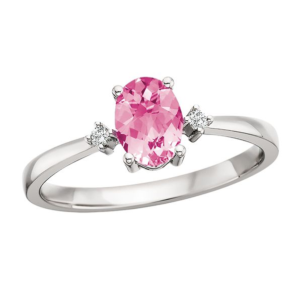 Lab Pink Sapphire Ring David Mann, Jeweler Geneseo, NY