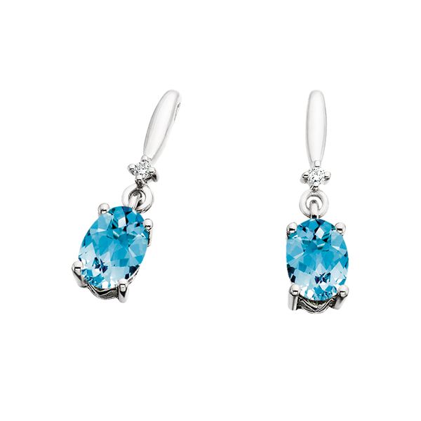 10KW Blue Topaz Earrings Nesemann's Diamond Center Plymouth, WI