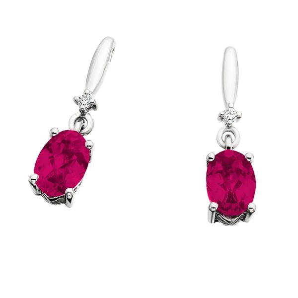 10KW Lab Ruby Earrings David Mann, Jeweler Geneseo, NY