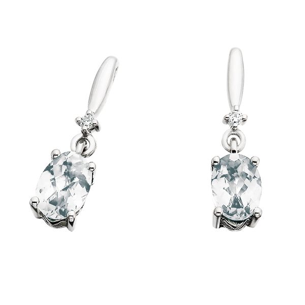 10KW White Topaz Earrings David Mann, Jeweler Geneseo, NY