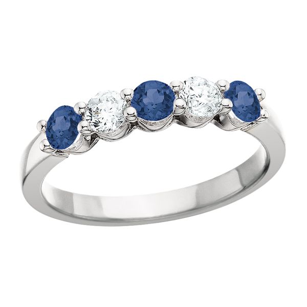 14K Sapphire and Diamond Ring David Mann, Jeweler Geneseo, NY