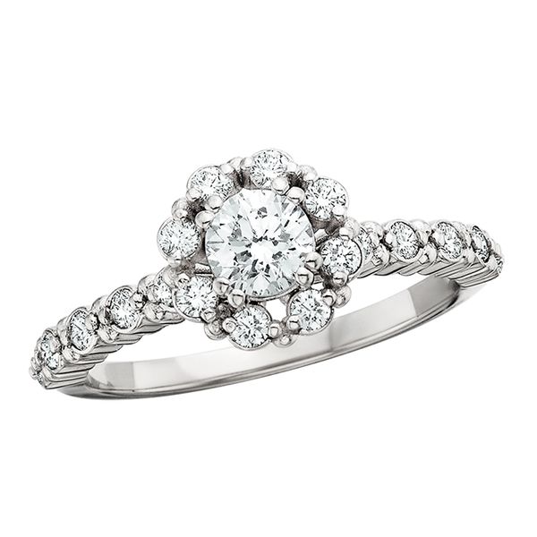 14K White Engagement Ring David Mann, Jeweler Geneseo, NY