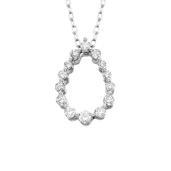 14K Pear Sparkle Pendant David Mann, Jeweler Geneseo, NY