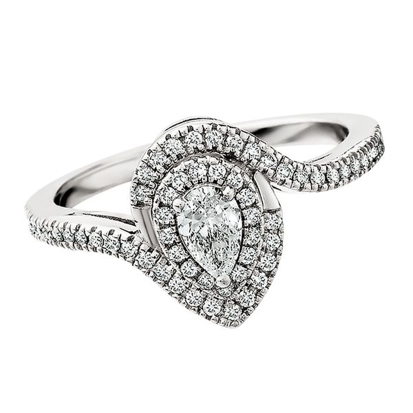 14K White Engagement Ring David Mann, Jeweler Geneseo, NY