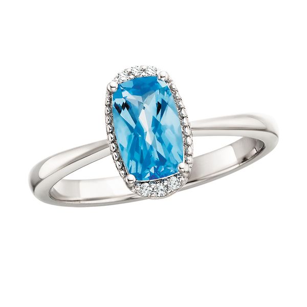 SS Blue Topaz Ring David Mann, Jeweler Geneseo, NY