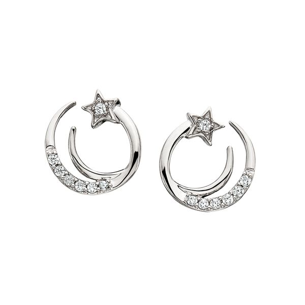 SS Diamond Comet Earrings Leitzel's Jewelry Myerstown, PA