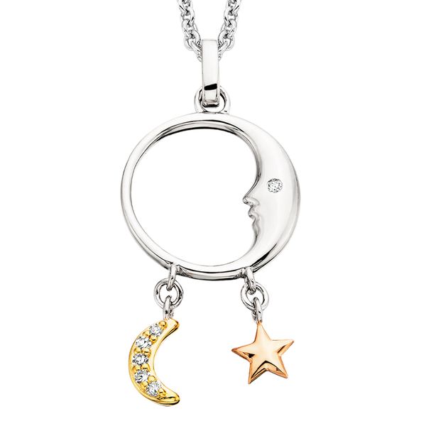 SS Moon & Star Pendant David Mann, Jeweler Geneseo, NY