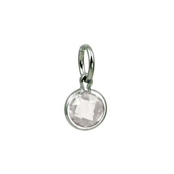 Crystal  Charm in Silver David Mann, Jeweler Geneseo, NY