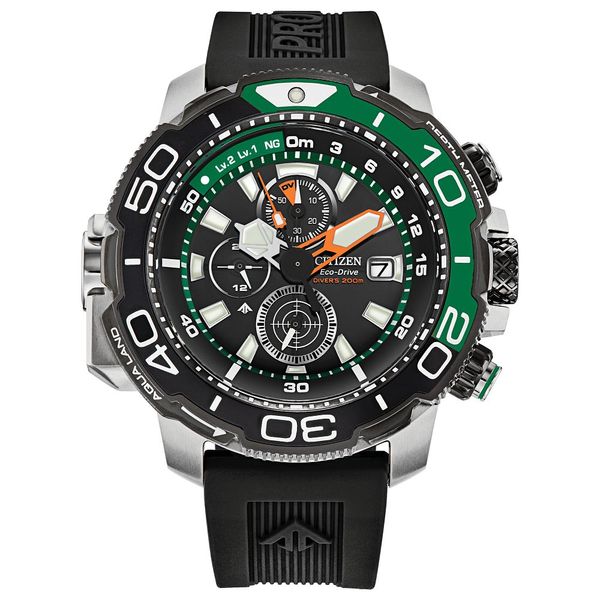 MEN ECO 200M SS STRA BLCK Griner Jewelry Co. Moultrie, GA