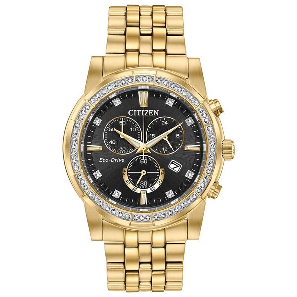 CITIZEN Eco-Drive Dress/Classic Crystal Mens Watch Stainless Steel House of Silva Wooster, OH