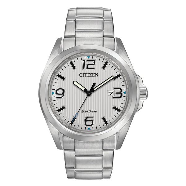 CITIZEN Eco-Drive Weekender Garrison Mens Watch Stainless Steel Collier's Jewelers Whiteville, NC