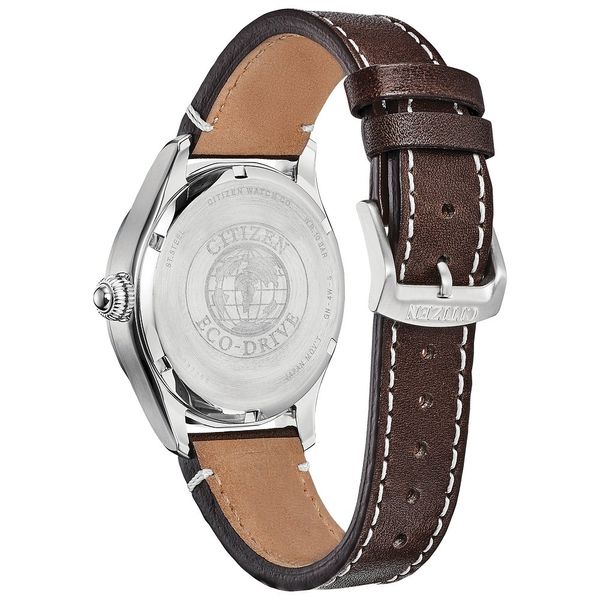 CITIZEN Eco-Drive Quartz Garrison Mens Watch Stainless Steel Image 2 House of Silva Wooster, OH