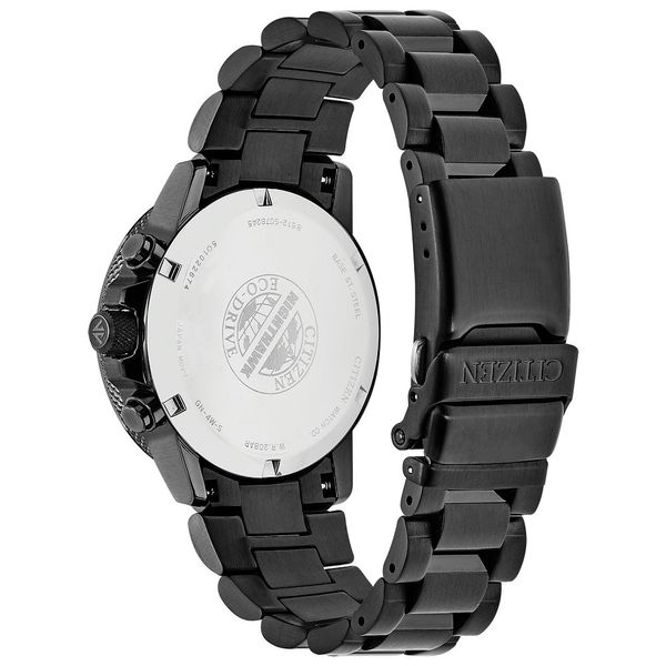 CITIZEN Eco-Drive Quartz Nighthawk Mens Watch Stainless Steel Image 2 The Stone Jewelers Boone, NC