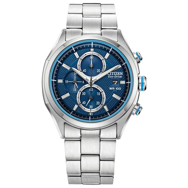 CITIZEN Eco-Drive Quartz Sport Casual Mens Watch Stainless Steel House of Silva Wooster, OH