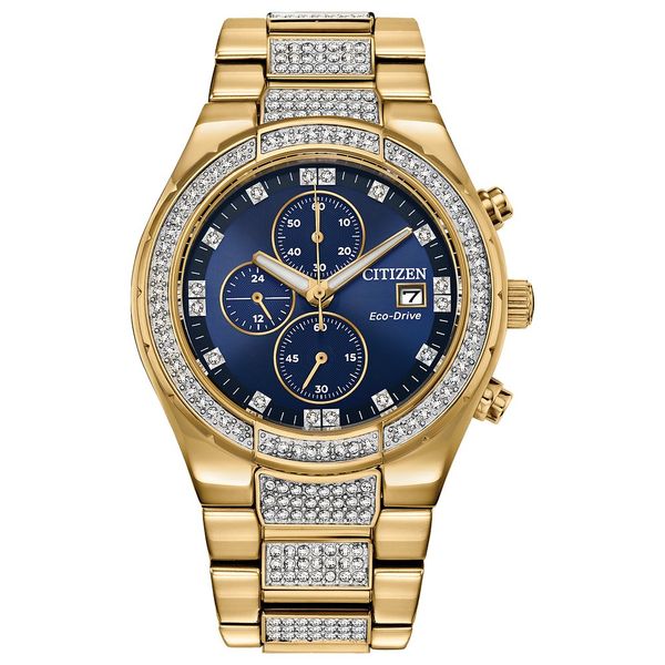 CITIZEN Eco-Drive Quartz Crystal Mens Watch Stainless Steel Taylors Jewellers Alliston, ON