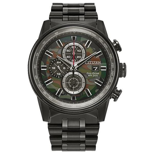 CITIZEN Eco-Drive Quartz Nighthawk Mens Watch Stainless Steel Collier's Jewelers Whiteville, NC
