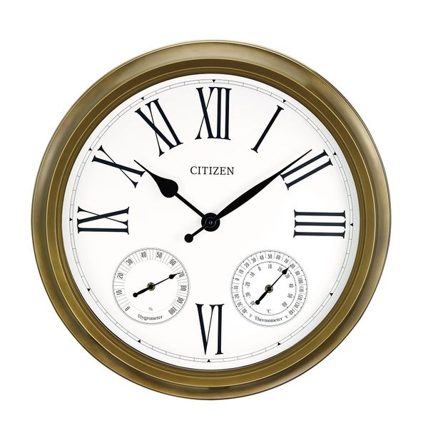 CITIZEN CC2122 Yosemite - Large outdoor Wall Clk - Agd gold Banks Jewelers Burnsville, NC