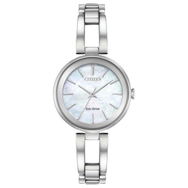 CITIZEN Eco-Drive Quartz Axiom Ladies Watch Stainless Steel Collier's Jewelers Whiteville, NC