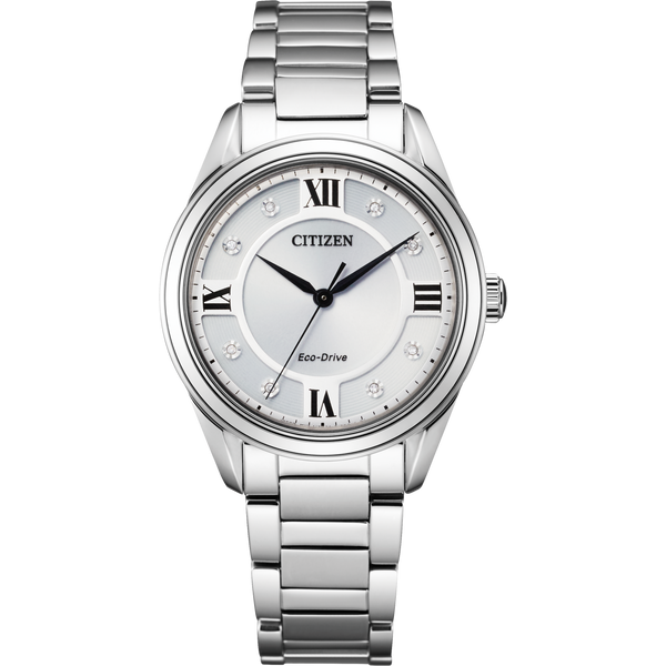 CITIZEN Eco-Drive Quartz Arezzo Ladies Watch Stainless Steel House of Silva Wooster, OH