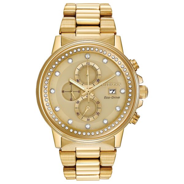 CITIZEN Eco-Drive Dress/Classic Crystal Mens Watch Stainless Steel Score's Jewelers Anderson, SC