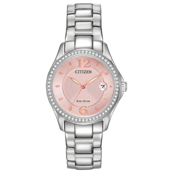 CITIZEN Eco-Drive Dress/Classic Crystal Ladies Watch Stainless Steel House of Silva Wooster, OH
