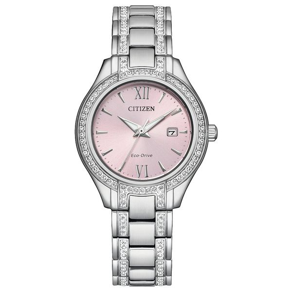 CITIZEN Eco-Drive Dress/Classic Crystal Ladies Watch Stainless Steel Grayson & Co. Jewelers Iron Mountain, MI