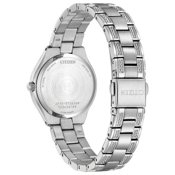 CITIZEN Eco-Drive Dress/Classic Crystal Ladies Watch Stainless Steel Image 2 Kingsmark Jewelers Jacksonville, FL