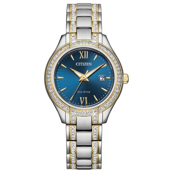 CITIZEN Eco-Drive Dress/Classic Crystal Ladies Watch Stainless Steel Grayson & Co. Jewelers Iron Mountain, MI