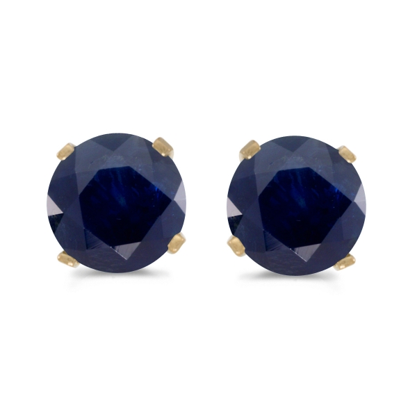 5mm sapphire stud earrings