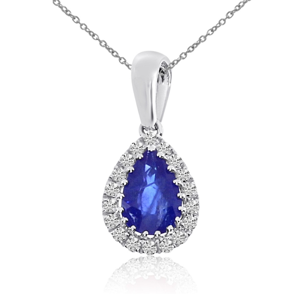 14k White Gold Sapphire And Diamond Drop Pendant P3313w 09 John Herold Jewelers Randolph Nj - White Gold 14k Sapphire Pendant 14k White Gold Sapphire And Diamond Drop Pendant P3313w 09 John Herold Jewelers Randolph Nj - White Gold 14k Sapphire Pendant