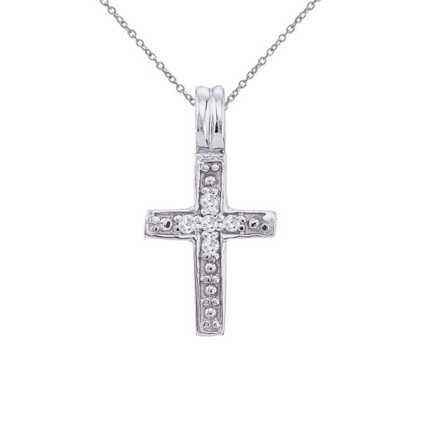 cross pendant with gemstones