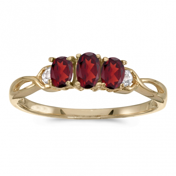 garnet crystal ring