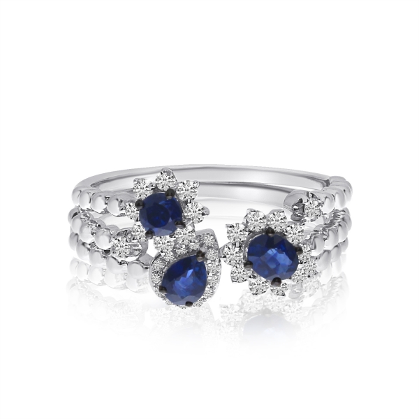14k White Gold Stackable Sapphire And - Jewelry S Atlanta 14k White Gold Stackable Sapphire And - Jewelry S Atlanta