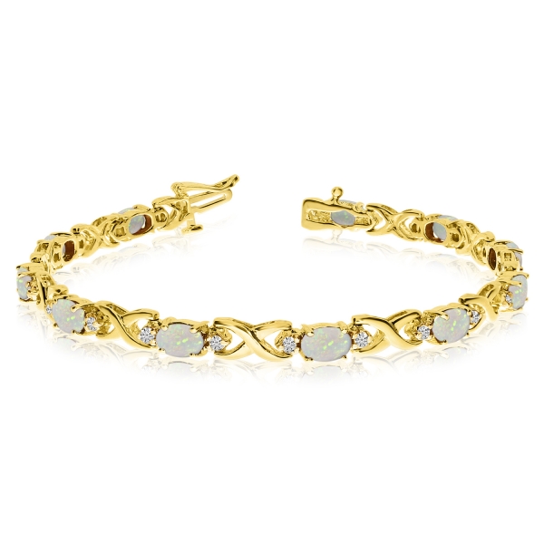 opal gold bracelet