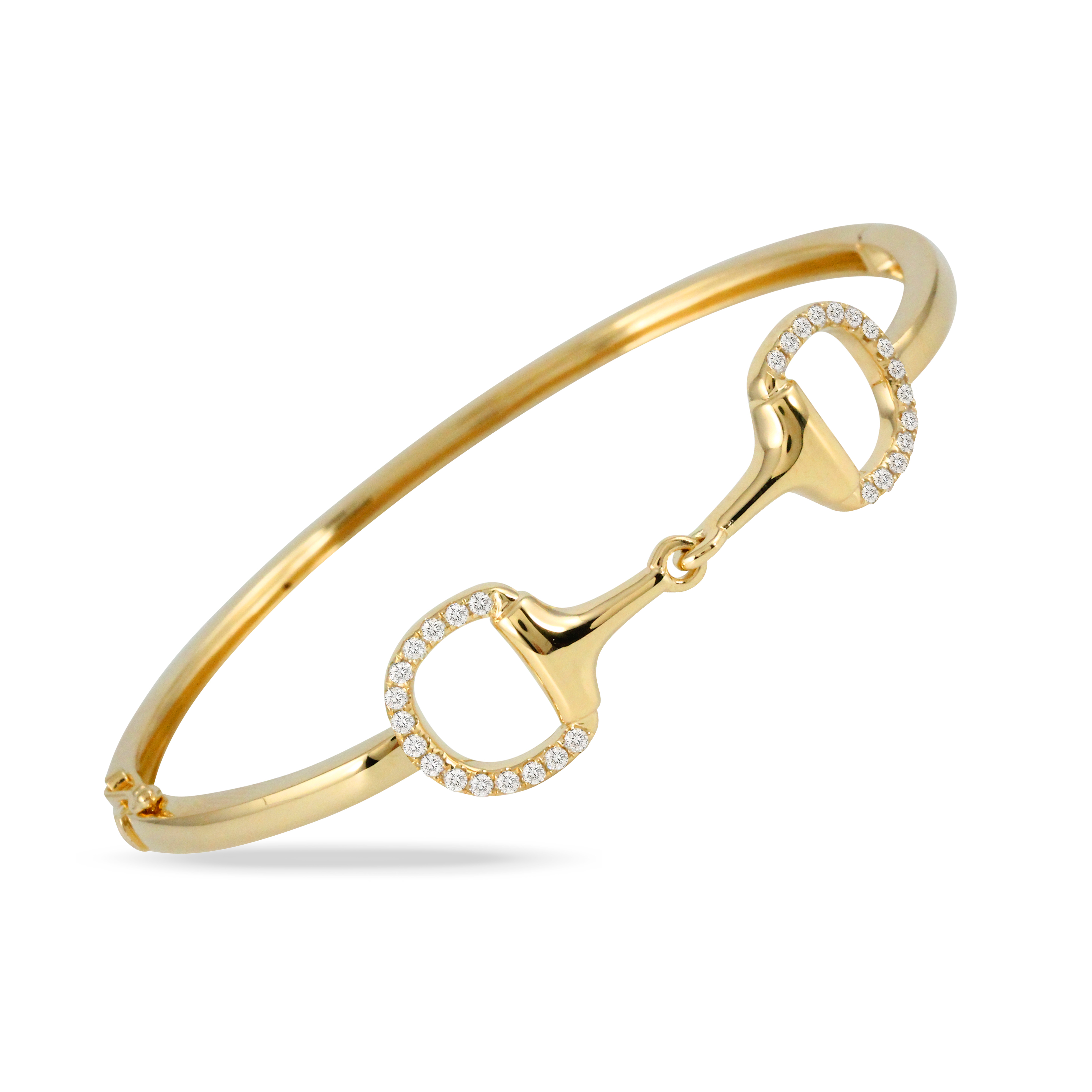 18K Yellow Gold Diamond Bangle Bracelet Venus Jewelers Somerset, NJ