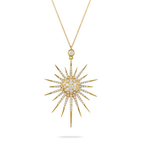 18K Yellow Gold Diamond Necklace Venus Jewelers Somerset, NJ