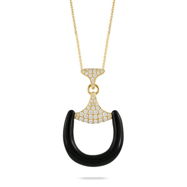 18K Yellow Gold Onyx Pendant Javeri Jewelers Inc Frisco, TX